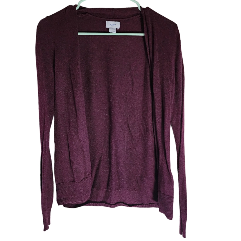 Old Navy Plum/Maroon Cardigan Size X-Small